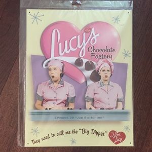 I Love Lucy Tin Sign